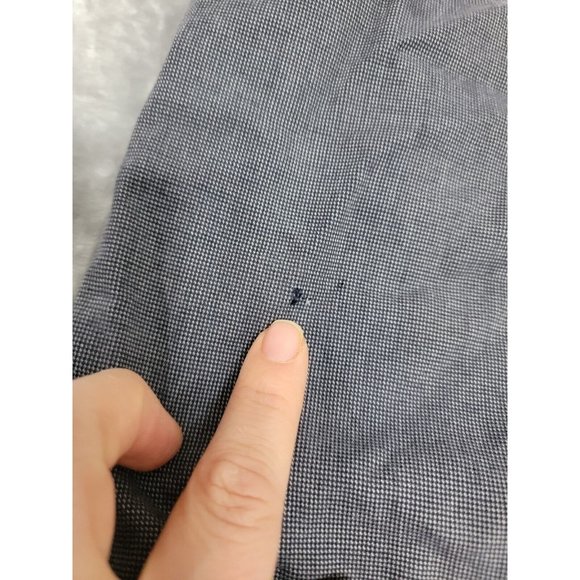 HUGO BOSS Maine1-10 Men Stretch Pants 36x35 Black Gray Straight FLAWED NO BUTTON - Picture 5 of 11